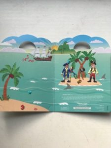 pirate background with stickers